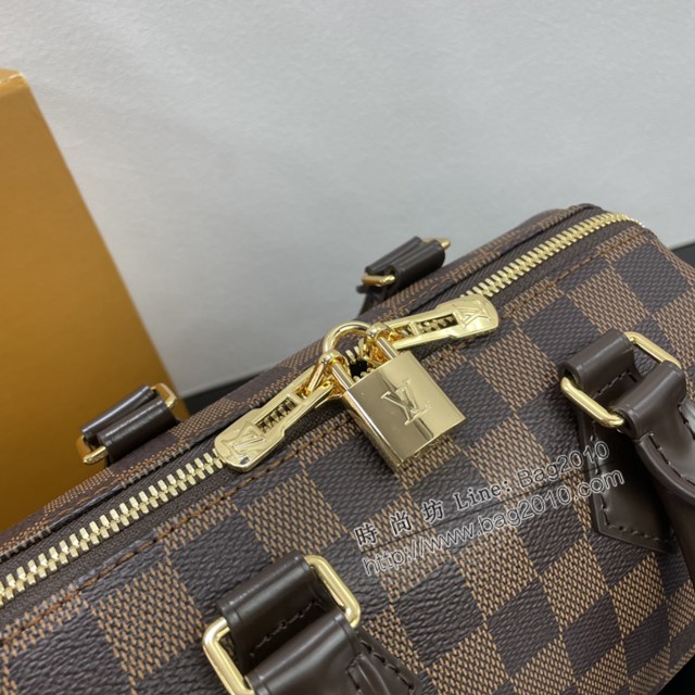 Lv路易威登2023專櫃新款Speedy Bandoulière20手袋 LV棋盤格手提肩背女包 ydh5158